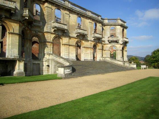 Witley Court ruins in morning light